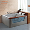 66.93" 2 Person Corner Bathtub Jacuzzi Acrylic Jetted Tub Luxury